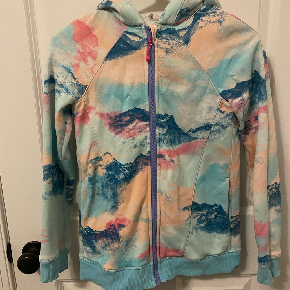 Ivivva Multicolor Hoodie with Blue and Pink Accents
